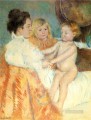Madre Sara y el Bebé contraprueba madres hijos Mary Cassatt